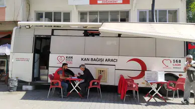Doğankent'te kan bağışı kampanyası düzenlendi