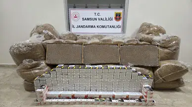 Samsun'da 60 kilogram kaçak tütün ele geçirildi