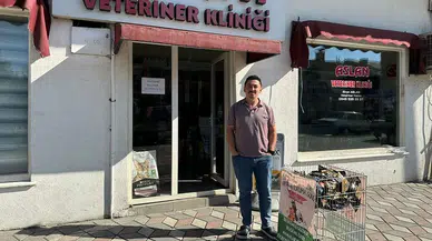 Veteriner hekim ücretsiz mama dağıttı