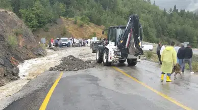 Küre ilçesinde sağanak etkili oldu