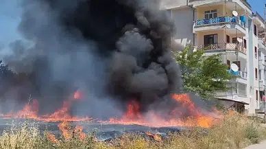 Zile'de çıkan ot yangını söndürüldü