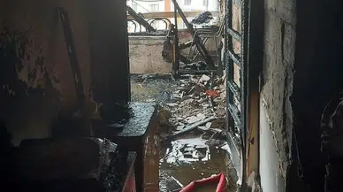Samsun'da bir binada çıkan yangında 2 kişi dumandan etkilendi