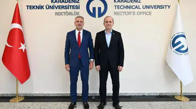 Cumhurbaşkanı Başdanışmanı Saral, KTÜ Rektörü Prof. Dr. Çuvalcı'yı ziyaret etti