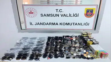Samsun'da kaçak ürünler satan şüpheli yakalandı
