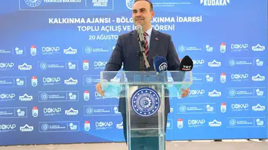 Sanayi ve Teknoloji Bakanı Kacır, Bayburt'ta açılış ve imza töreninde konuştu