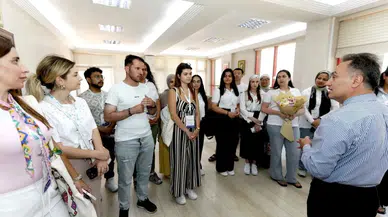 Gönüllü gençlerden TOGÜ Rektörü Yılmaz'a ziyaret