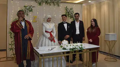 Gümüşhane'de 500 çift 'ücretsiz salon' hizmetiyle dünyaevine girdi