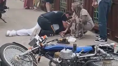 Ordu'da motosikletin çarptığı yaya öldü, sürücü yaralandı