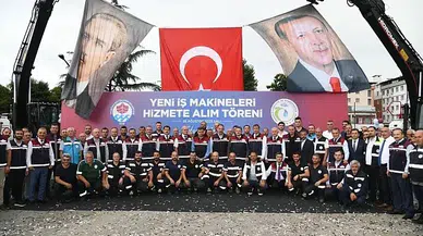 Trabzon Büyükşehir Belediyesince 17 iş makinesi hizmete alındı