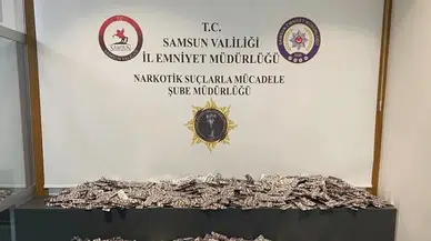 Samsun otogarında valizlerinde 56 bine yakın uyuşturucu hap bulunan zanlı gözaltına alındı