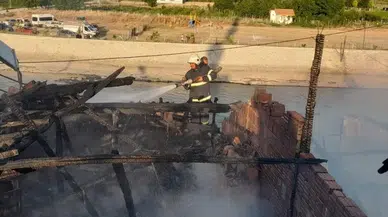Tokat'ta çıkan yangında evde hasar oluştu