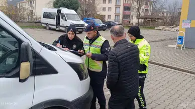 Hanönü'de öğrenci servisleri denetlendi