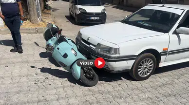 Otomobil ile Motosiklet Çarpıştı: 1 Yaralı