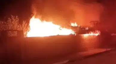 Alaca'da Dumanlar Gökyüzünü Kapladı