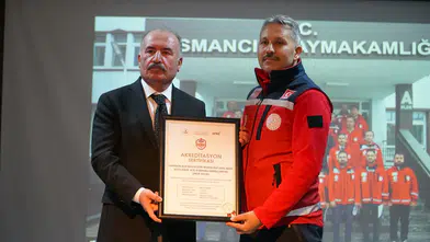 Osmancık MEB Arama Kurtarma Birimine Akreditasyon Belgesi Verildi