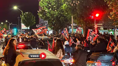 Kırmızı Siyahlı Zafer Gecesi Çorum FK Taraftarı Sokakları Bayram Yerine Çevirdi