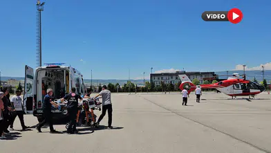 Ambulans Helikopter Balkondan Düşen Çocuk İçin Havalandı