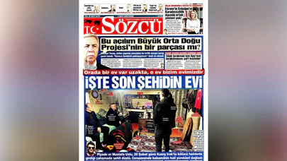 Tahtasız'ın Şehit Babasına Ziyareti Sözcü’nün Manşetinde