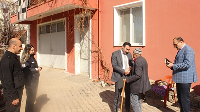 Kaymakam Şahin'den Kore Gazisi’ne ziyaret