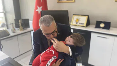 Ahlatcı, SMA Hastası İbrahim’i Ağırladı