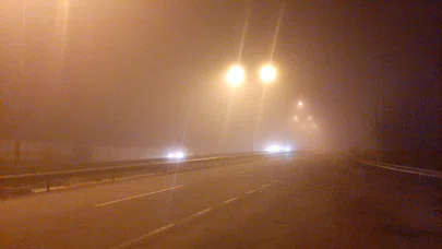 Ankara ve Samsun Yolunda Sis Etkisi