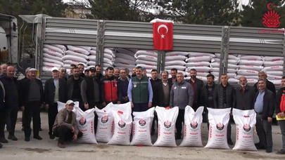 Çiftçi, Üreticiye Nohut Dağıttı