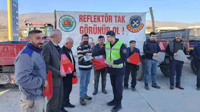 Çiftçilere Reflektör Bilgilendirmesi