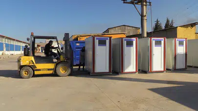 Çorum’dan Afet Bölgesine Seyyar Tuvalet Desteği
