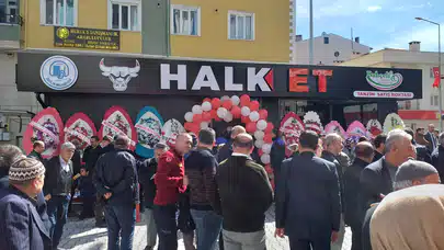 İskilip’te Halk Et Mağazası Açıldı