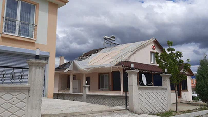 Dodurga'da Kuvvetli Rüzgar ve Yağış Etkili Oldu