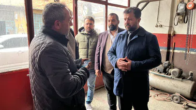 Sanayi Sitesi’nde Esnafı Dinledi
