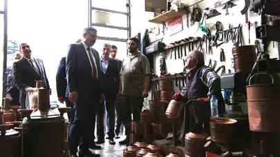 Çiftçi, El Sanatları Ustalarını Dinledi