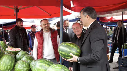Çiftçi, Pazar Ziyareti Yaptı