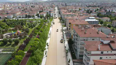 Hüyük Caddesi Asfalta Kavuşuyor