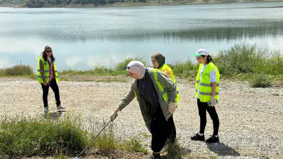 Çevre Haftası’nda Barajda Mıntıka Temizliği Yaptılar