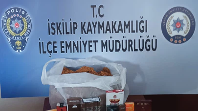 İskilip'te Kaçak Sigara ve Tütün Ele Geçirildi  