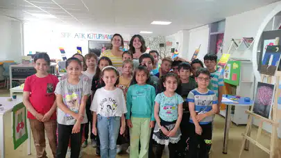Kargı Cumhuriyet Yatılı Bölge Ortaokulu'nda Yıl Sonu Sergisi Açıldı