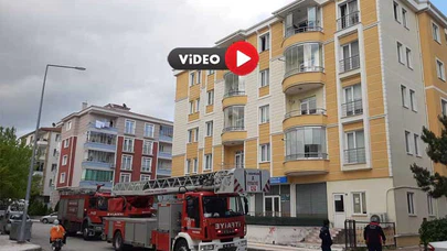 Yangın Çıkan Dairede Hasar Oluştu