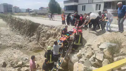 Bisiklet Kullanırken Dereye Düşen Çocuk Yaralandı