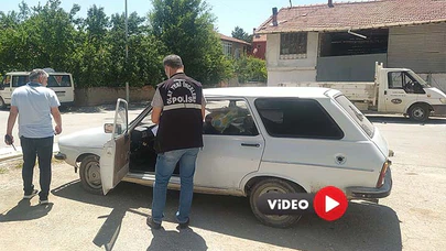 Çalınan Oto Kazalı Şekilde Çalındığı Yere Geri Getirildi