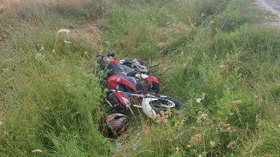 Devrilen Motosikletin Sürücüsü Yaralandı