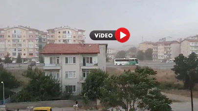 İlçede Kum Fırtınası Çıktı