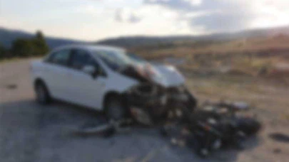 Otomobille Motosiklet Çarpıştı, Sürücü Öldü