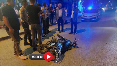 Motorsiklet Yayaya Çarptı: 2 Yaralı