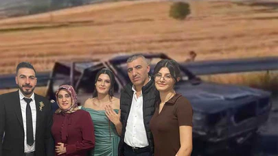 Çorumlu Aile, Yanan Araçta Can Verdi