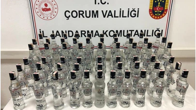 58 Şişe Sahte Rakı Ele Geçirildi