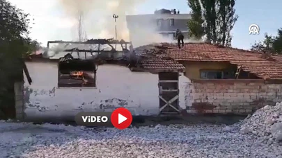 Evin Yanında Çıkan Yangın Korkuttu