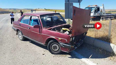 İki Otomobilin Çarpıştığı Kazada 2 Kişi Yaralandı