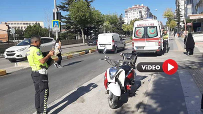Motosiklet İle Otomobil Çarpıştı