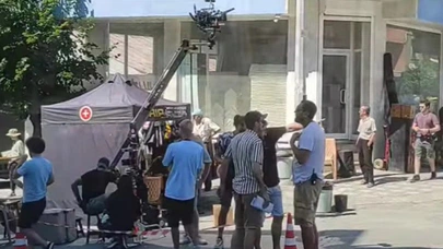 Çorum’da Çekilen Filmin Setinde Yangın Çıktı